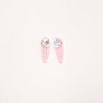 Heart Gem Mini Snap Hair Clips Set - Image 2