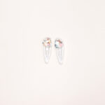 Heart Gem Mini Snap Hair Clips Set