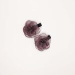 Mesh Flower Hair Clip Set