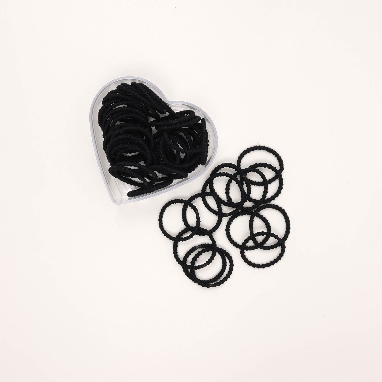 SA5.5HRT5 Black Hair Rubber Ties Set - Image 1