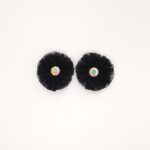 Mesh Rose Hair Clips with Rhinestone Center - Image 2