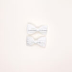 Rhinestone Ribbon Bow Clip Set - Image 2