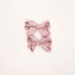 Ribbon Knot Bow Clip Set