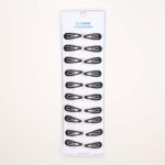 Mini Black Snap Hair Clips Set - Image 2