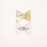 Glitter Bow Shape Hair Clip Set - Image 2