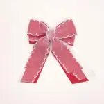 School Mesh Bow Hair Clip