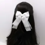 School Mesh Bow Hair Clip - Image 4