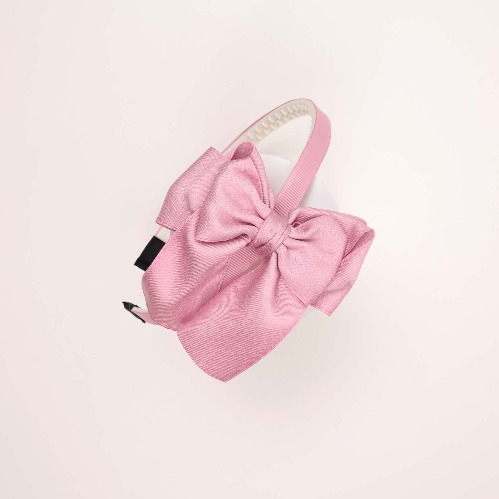 CH10HAB10 (Sand Pink) Bow Ribbon Hairband - Image 1