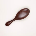 Oval Wooden Pin Hair Brush with Rounded Handle - Image 2