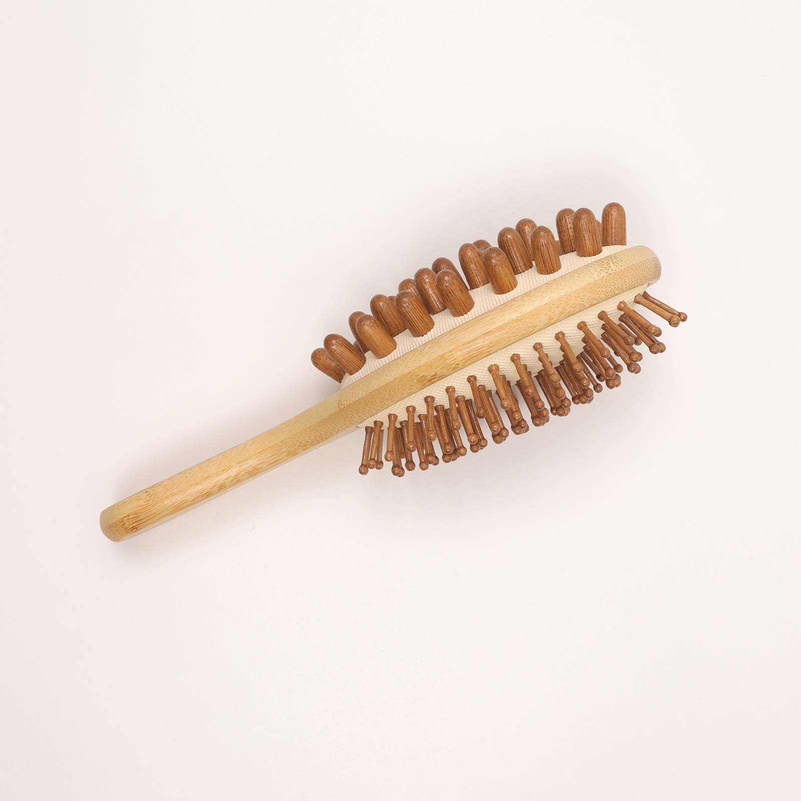CH15HBR4 (Side) Double-Sided Wooden Massage Hair Brush - Image 1