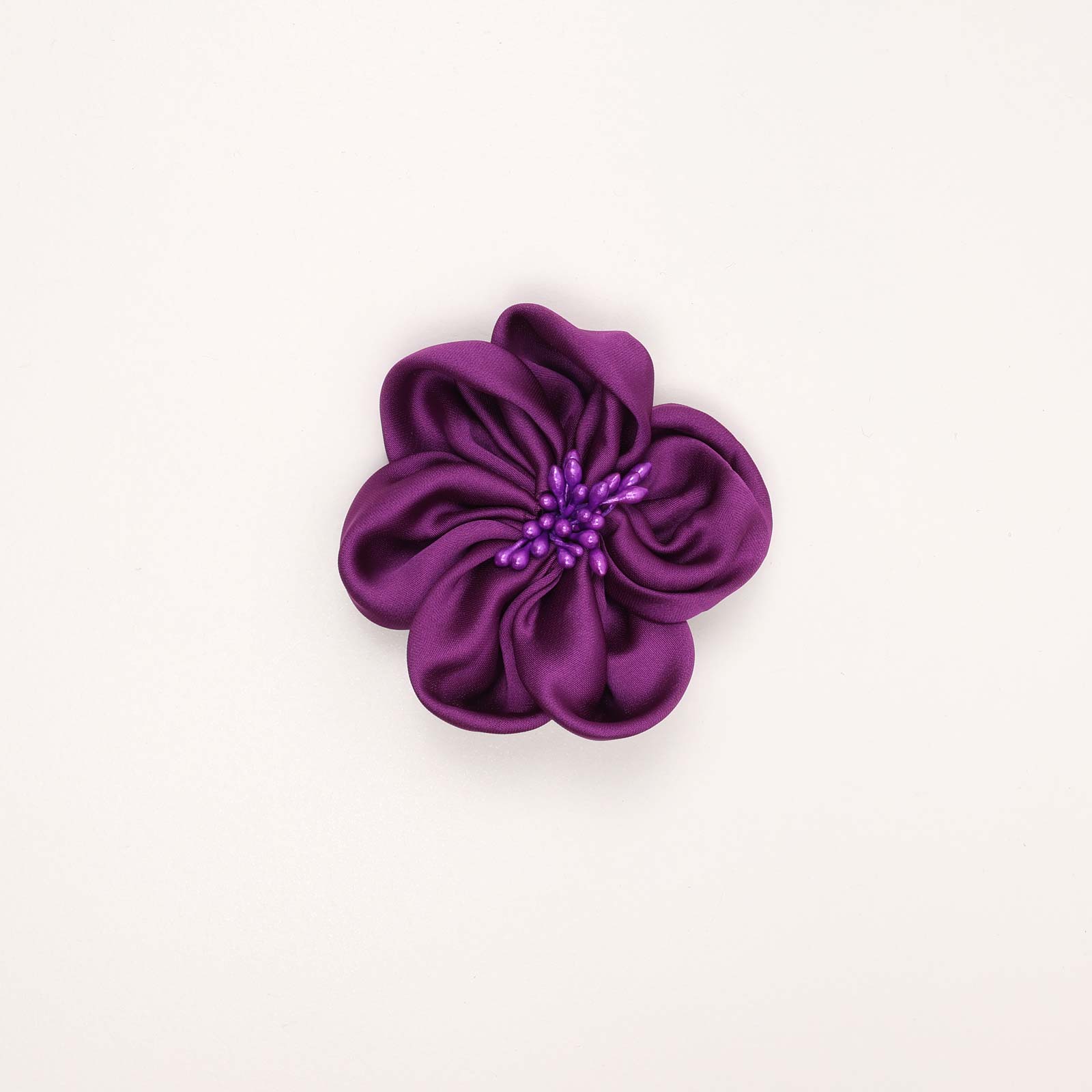 CH5OHC1 (Berry) Fabric Flower Hair Clip - Image 1