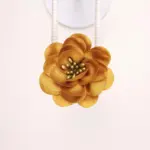 Layered Floral Fabric Hair Clip - Image 3