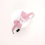 School Bow Hairband with Lace Trim - Image 5