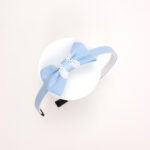 School Bow Hairband with Lace Trim - Image 4