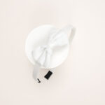 School Bow Hairband with Lace Trim - Image 3