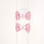 School Bow Hair Clip with Lace Trim - Image 5