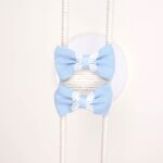 School Bow Hair Clip with Lace Trim - Image 4