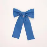 Blue Long Tail Bow Hair Clip