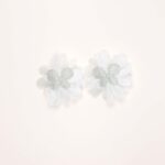 Fabric Flower Hair Clips with Butterfly Accent - Image 4