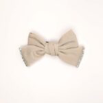 Knotted Bow Hair Clip with Rhinestone Trim - Image 5