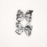 Satin Bow Hair Clip Set - Image 4