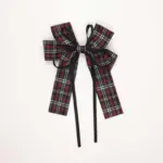 Plaid Layered Bow Hair Clip - Image 4