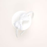 School Bow Hairband with Lace Trim - Image 2