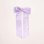 School Hair Clip with Long Tail Bow Ribbon - Image 5