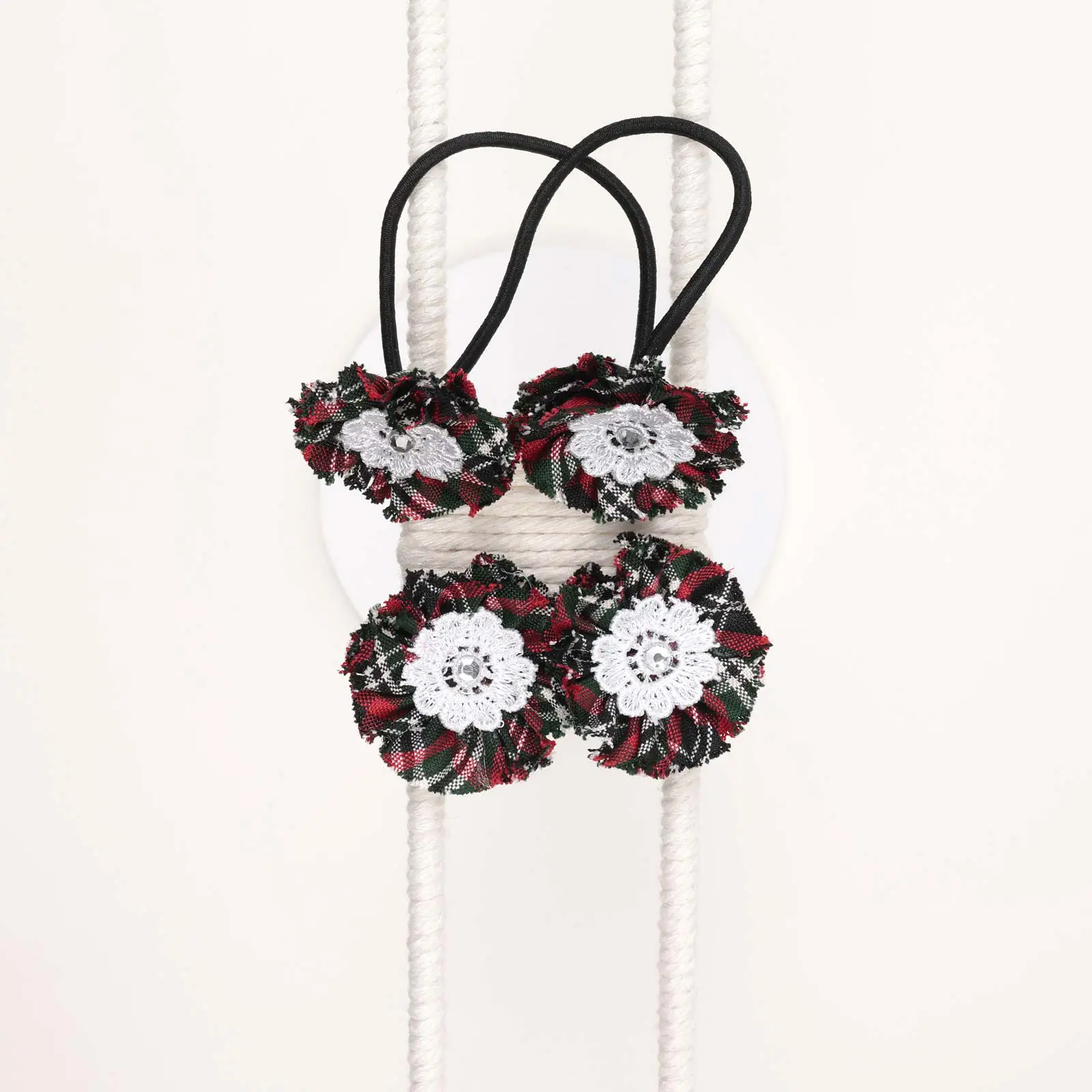 CH8SCHT1 Flower Shape School Hair Ties - Image 1