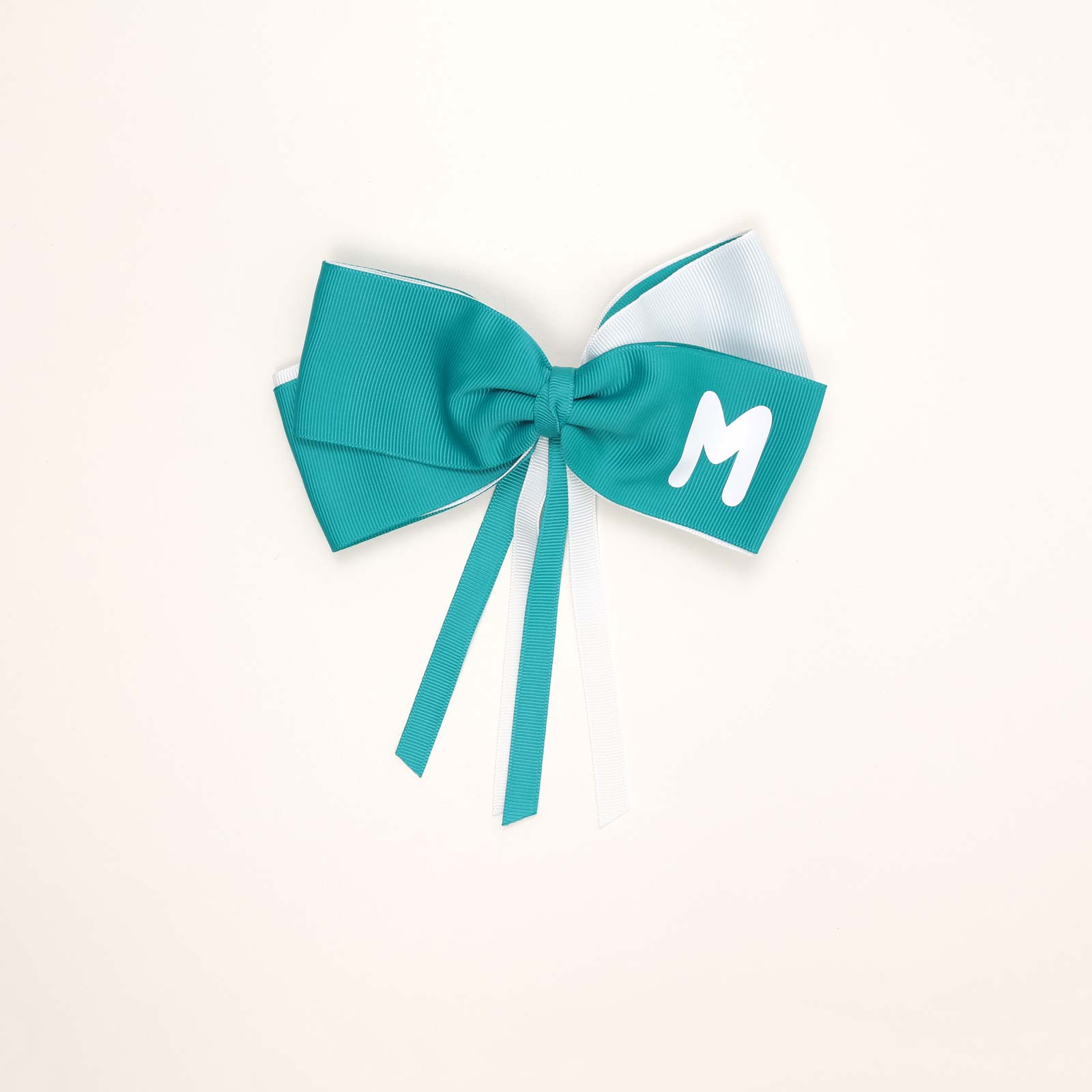 Y---CH8CSCHC8 -- School Hair Clip with Layered Bow Ribbon - Image 1